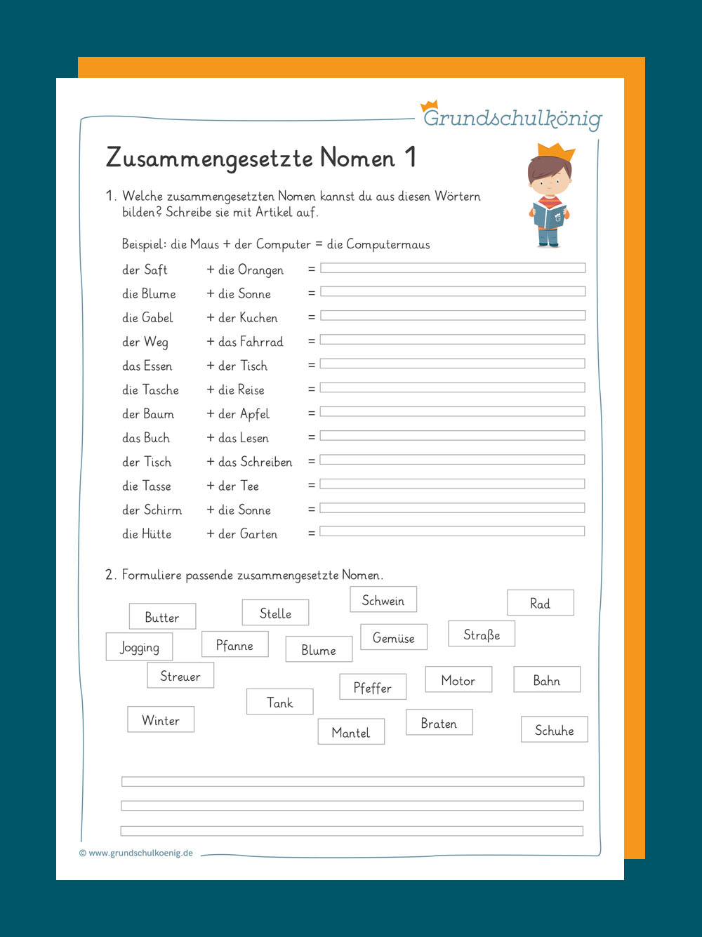 Was sind zusammengesetzte Nomen und Adjektive?